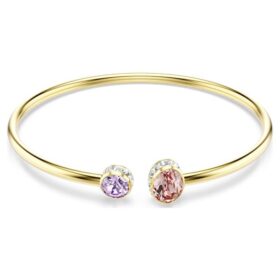 Brazalete Chroma con cortes variados, multicolor, chapado en tono dorado Brazalete Chroma con cortes variados, multicolor, chapado en tono dorado