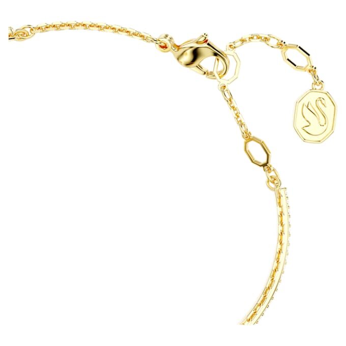 Brazalete Chroma con forma de corazón, rojo, chapado en tono dorado Brazalete Chroma con forma de corazón, rojo, chapado en tono dorado