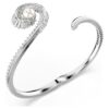 Brazalete de Ariana Grande x Swarovski con perlas de cristal, corte baguette, blanco, chapado en rodio