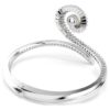 Brazalete de Ariana Grande x Swarovski con perlas de cristal, corte baguette, blanco, chapado en rodio