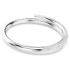 Brazalete Dextera con cierre magnético, blanco, chapado en rodio