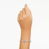 Brazalete Dextera con cierre magnético, blanco, chapado en tono dorado