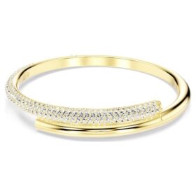 Brazalete Dextera con cierre magnético, blanco, chapado en tono dorado Brazalete Dextera con cierre magnético, blanco, chapado en tono dorado