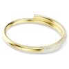 Brazalete Dextera con cierre magnético, blanco, chapado en tono dorado