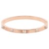 Brazalete Dextera con pavé, blanco, chapado en tono oro rosa Brazalete Dextera con pavé, blanco, chapado en tono oro rosa