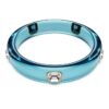 Brazalete Dulcis con corte octogonal, azul, chapado en tono dorado