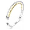 Brazalete Hyperbola de corte redondo, blanco, acabado en metales mixtos Brazalete Hyperbola de corte redondo, blanco, acabado en metales mixtos