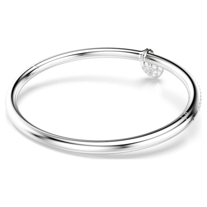 Brazalete Idyllia con cortes variados, corazón, rosa, acabado en metales mixtos Brazalete Idyllia con cortes variados, corazón, rosa, acabado en metales mixtos