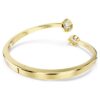 Brazalete Imber con cortes variados, blanco, chapado en tono dorado Brazalete Imber con cortes variados, blanco, chapado en tono dorado