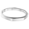 Brazalete Matrix con corte baguette, forma octogonal, blanco, chapado en rodio