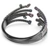 Brazalete Matrix con cortes mixtos, ramo, multicolor, chapado en rutenio Brazalete Matrix con cortes mixtos, ramo, multicolor, chapado en rutenio