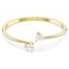 Brazalete Mesmera con corazón, blanco, chapado en oro Brazalete Mesmera con corazón, blanco, chapado en oro