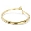 Brazalete Mesmera con corazón, blanco, chapado en oro Brazalete Mesmera con corazón, blanco, chapado en oro