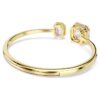 Brazalete Millenia con corte octogonal, multicolor, chapado en tono dorado