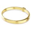 Brazalete Numina de corte redondo, blanco, chapado en tono dorado Brazalete Numina de corte redondo, blanco, chapado en tono dorado