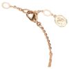 Brazalete Sublima blanco, chapado en tono oro rosa