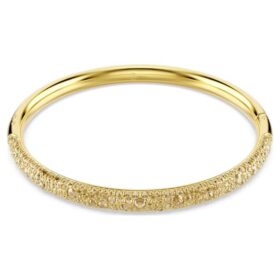 Brazalete Sublima Snow Pavé, tono dorado, chapado en tono dorado