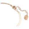 Brazalete Symbolica Pavé, herradura, blanco, chapado en tono oro rosa