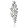Broche Constella con perla de cristal, corte redondo, blanco, chapado en rodio Broche Constella con perla de cristal, corte redondo, blanco, chapado en rodio