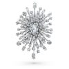 Broche «Galaxy» con diamantes cultivados en laboratorio, 15,71 quilates en total, formas variadas, oro blanco de 18 quilates