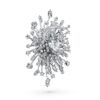 Broche «Galaxy» con diamantes cultivados en laboratorio, 15,71 quilates en total, formas variadas, oro blanco de 18 quilates