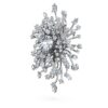 Broche «Galaxy» con diamantes cultivados en laboratorio, 15,71 quilates en total, formas variadas, oro blanco de 18 quilates