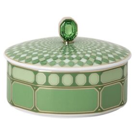 Caja Signum de porcelana, verde