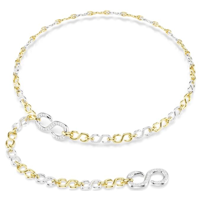 Cinturón Dextera blanco, acabado en metales mixtos Cinturón Dextera blanco, acabado en metales mixtos