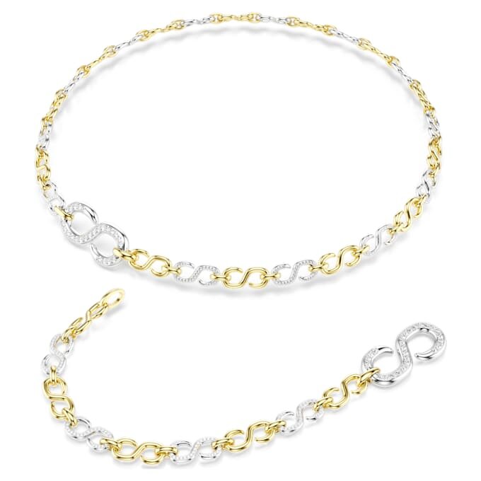 Cinturón Dextera blanco, acabado en metales mixtos Cinturón Dextera blanco, acabado en metales mixtos