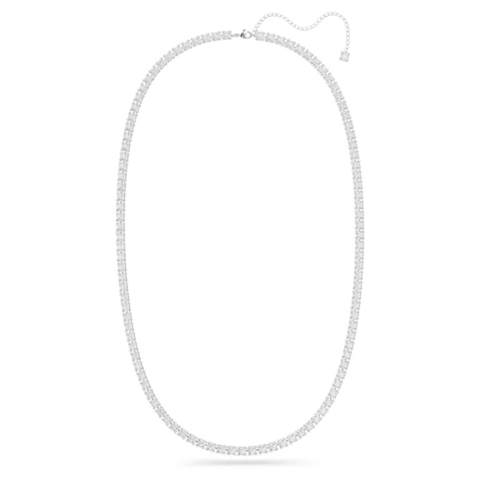 Cinturón Millenia de corte cuadrado, blanco, chapado en rodio Cinturón Millenia de corte cuadrado, blanco, chapado en rodio