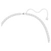 Cinturón Millenia de corte cuadrado, blanco, chapado en rodio Cinturón Millenia de corte cuadrado, blanco, chapado en rodio