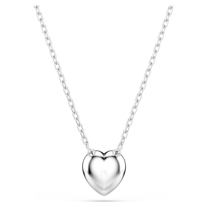 Colgante Ariana Grande x Swarovski con cortes variados, corazón, blanco, chapado en rodio Colgante Ariana Grande x Swarovski con cortes variados, corazón, blanco, chapado en rodio