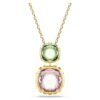 Colgante Chroma con corte en cojín, multicolor, chapado en tono dorado Colgante Chroma con corte en cojín, multicolor, chapado en tono dorado