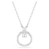 Colgante Constella con pavé, corte redondo, blanco, chapado en rodio Colgante Constella con pavé, corte redondo, blanco, chapado en rodio
