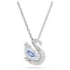 Colgante de cisne con cortes variados, cisne, azul Colgante de cisne con cortes variados, cisne, azul