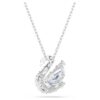 Colgante de cisne con cortes variados, cisne, azul Colgante de cisne con cortes variados, cisne, azul