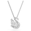 Colgante de cisne con cortes variados, cisne, blanco Colgante de cisne con cortes variados, cisne, blanco