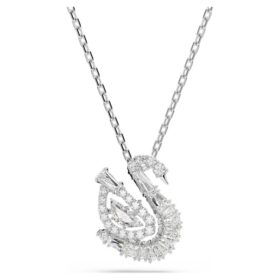 Colgante de cisne con cortes variados, cisne, blanco
