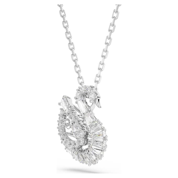 Colgante de cisne con cortes variados, cisne, blanco Colgante de cisne con cortes variados, cisne, blanco