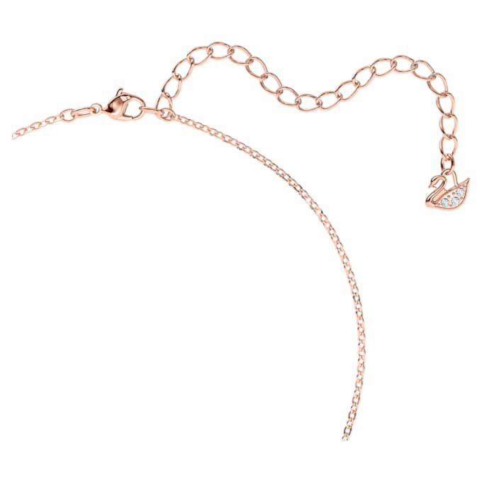 Colgante de cisne, negro, chapado en tono oro rosa Colgante de cisne, negro, chapado en tono oro rosa