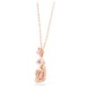Colgante de cisne, rosa, chapado en oro rosa Colgante de cisne, rosa, chapado en oro rosa