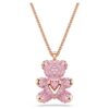 Colgante de osito, rosa, chapado en tono oro rosa Colgante de osito, rosa, chapado en tono oro rosa