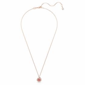 Colgante de serpiente con cortes variados, Año de la Serpiente, rojo, chapado en tono oro rosa