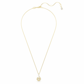 Colgante de serpiente con perla de cristal, cortes variados, Año de la Serpiente, blanco, chapado en tono dorado