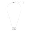 Colgante Dextera con anillos entrelazados, blanco, chapado en rodio Colgante Dextera con anillos entrelazados, blanco, chapado en rodio