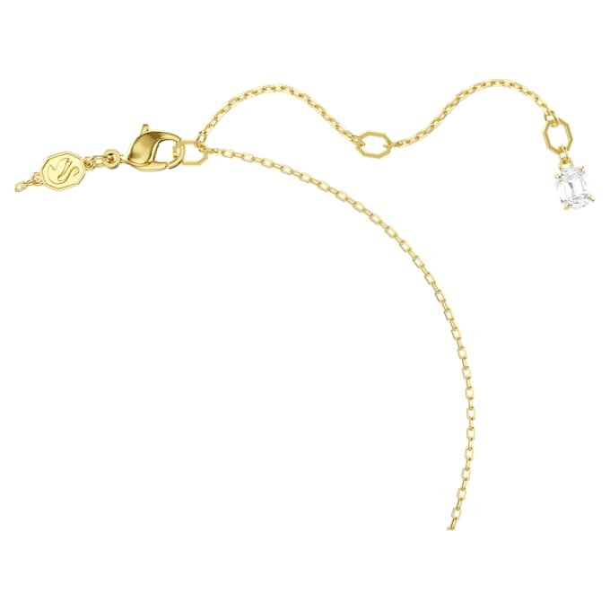 Colgante Dextera con anillos entrelazados, blanco, chapado en tono dorado Colgante Dextera con anillos entrelazados, blanco, chapado en tono dorado