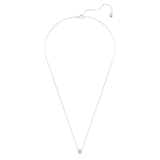 Colgante Eternity con diamantes cultivados en laboratorio, 0,5 quilates en total, forma redonda, plata de ley Colgante Eternity con diamantes cultivados en laboratorio, 0,5 quilates en total, forma redonda, plata de ley