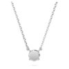 Colgante Eternity con diamantes cultivados en laboratorio, 0,5 quilates en total, forma redonda, plata de ley Colgante Eternity con diamantes cultivados en laboratorio, 0,5 quilates en total, forma redonda, plata de ley