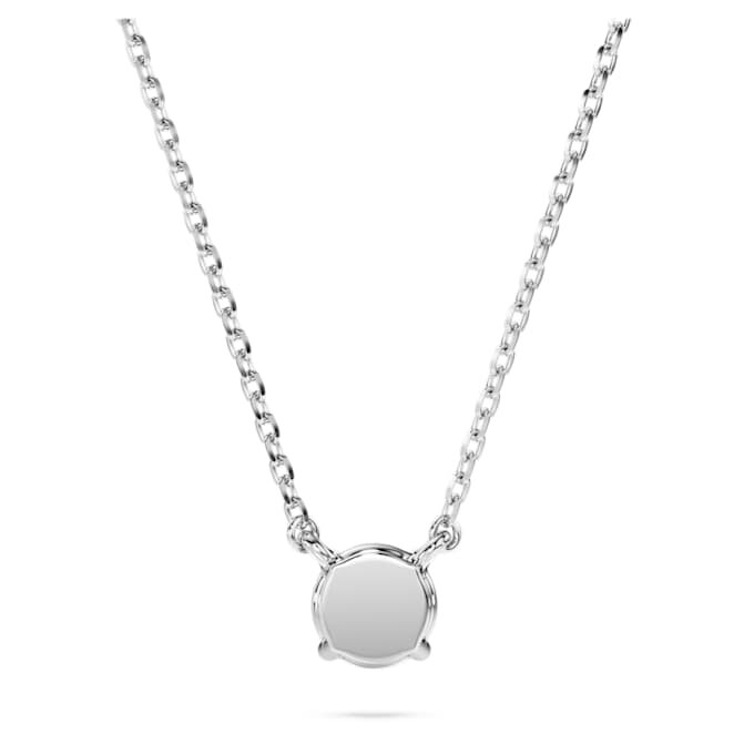Colgante Eternity con diamantes cultivados en laboratorio, 0,5 quilates en total, forma redonda, plata de ley Colgante Eternity con diamantes cultivados en laboratorio, 0,5 quilates en total, forma redonda, plata de ley