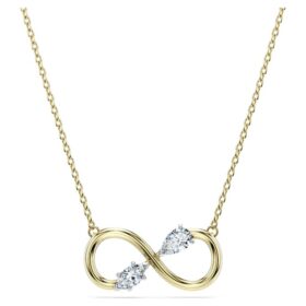 Colgante Eternity con diamantes cultivados en laboratorio de 0,35 ct en total, formas variadas, oro amarillo de 14K